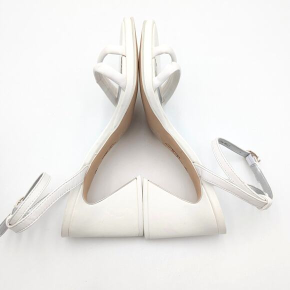 Circus NY by Sam Edelman Holly Ankle Strap Sandal Women's White Size US8.5M EU39 - Picture 5 of 11